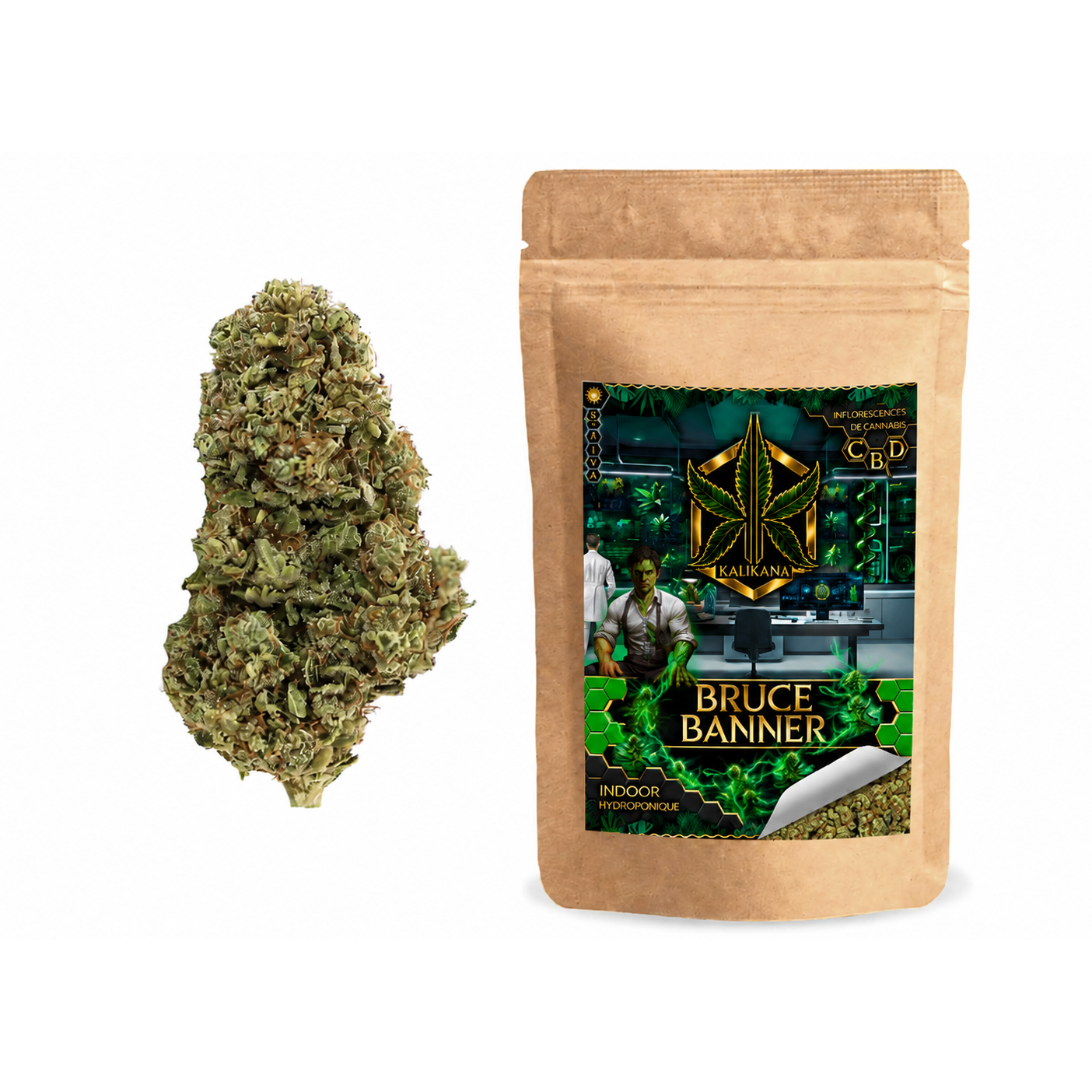 Bruce Banner fleur CBD indoor Kalikana